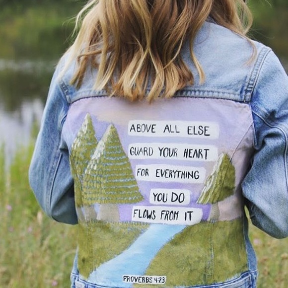 CUSTOM PAINTED JEAN JACKETS - Picture 3 of 4